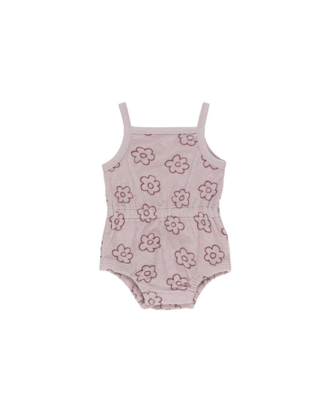 Terry Cinch Romper- Daisy