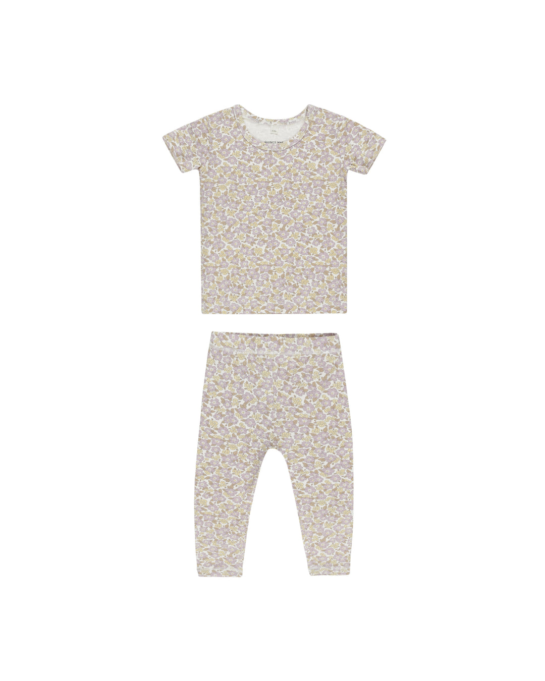 Bamboo SS Pajama Set - Purple Floral