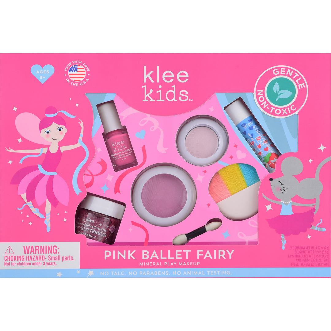 Pink Ballet Fairy - Klee Kids Deluxe Play Makeup Kit | Pink Ballet Fair