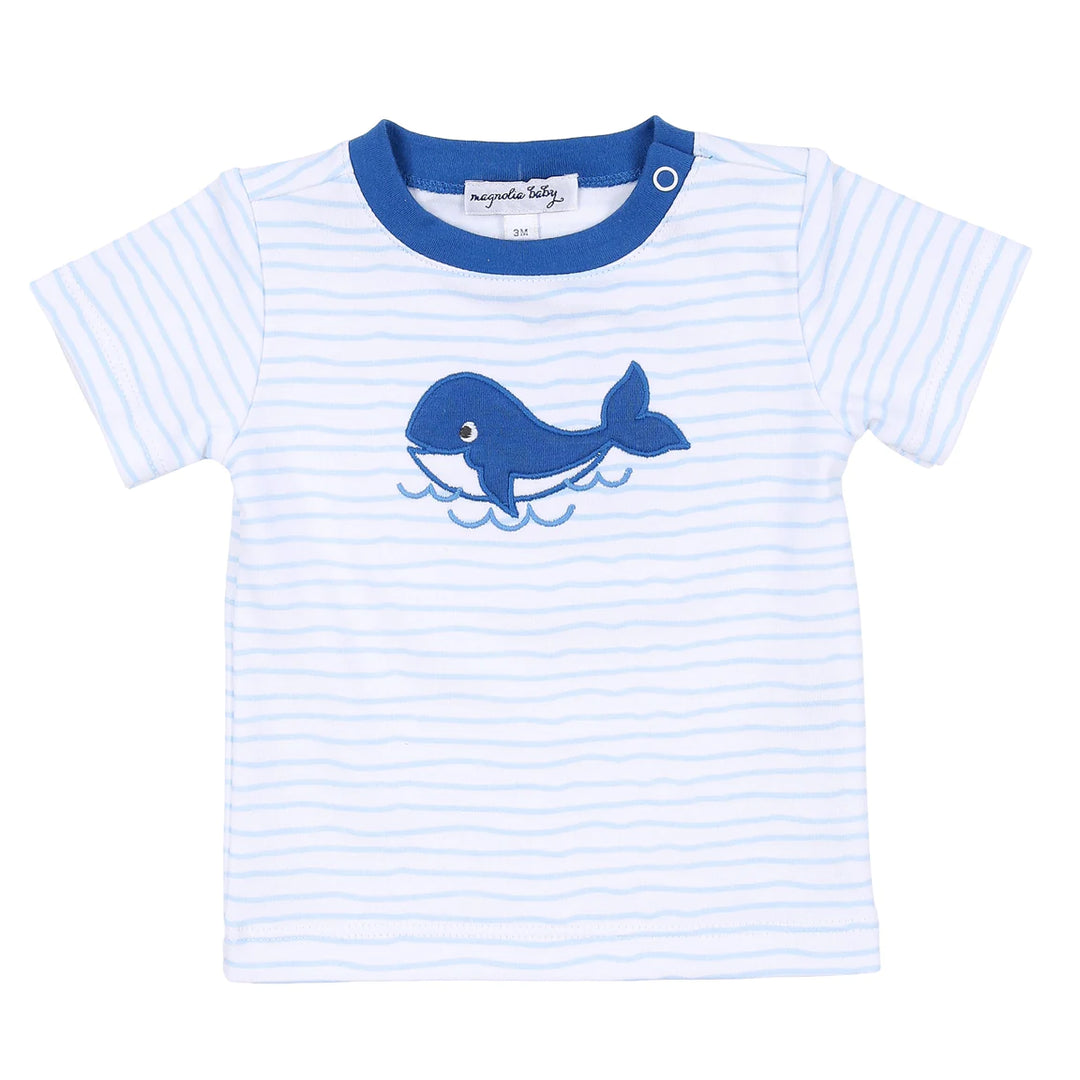 Blue Whale Applique S/S T-Shirt