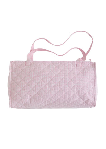 Quilted Luggage Duffle Bag in Lt. Pink
