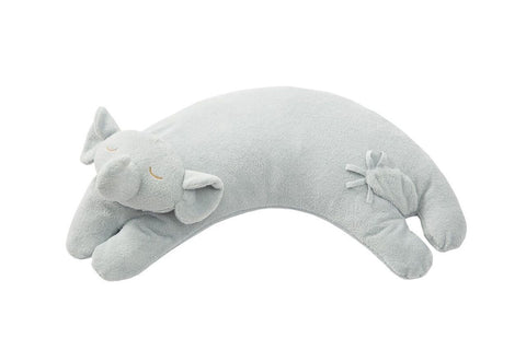 Curved Pillow Elephant- Grey