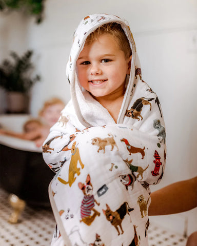 Toddler Hooded Towel- Woof