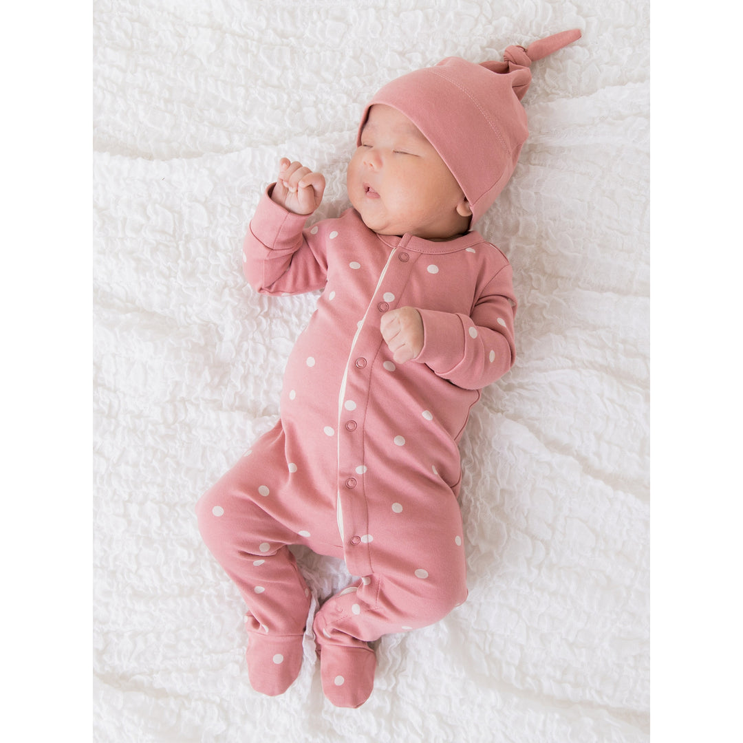 Classic Knotted Hat- Rose