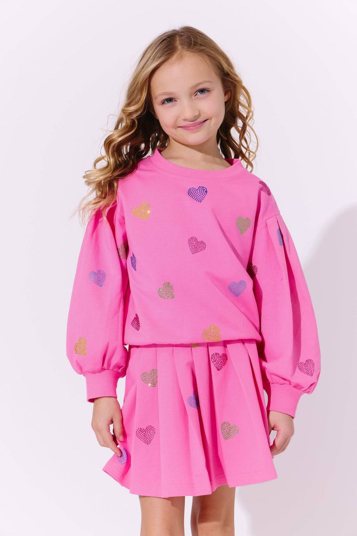 Pink Sparkle Hearts Set