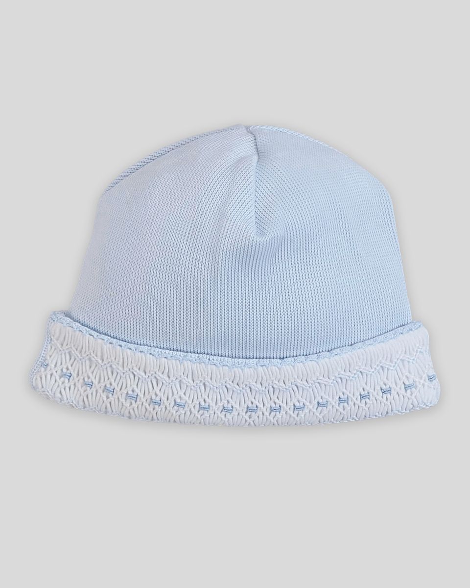 Renzi Hand Smocked Hat - Blue