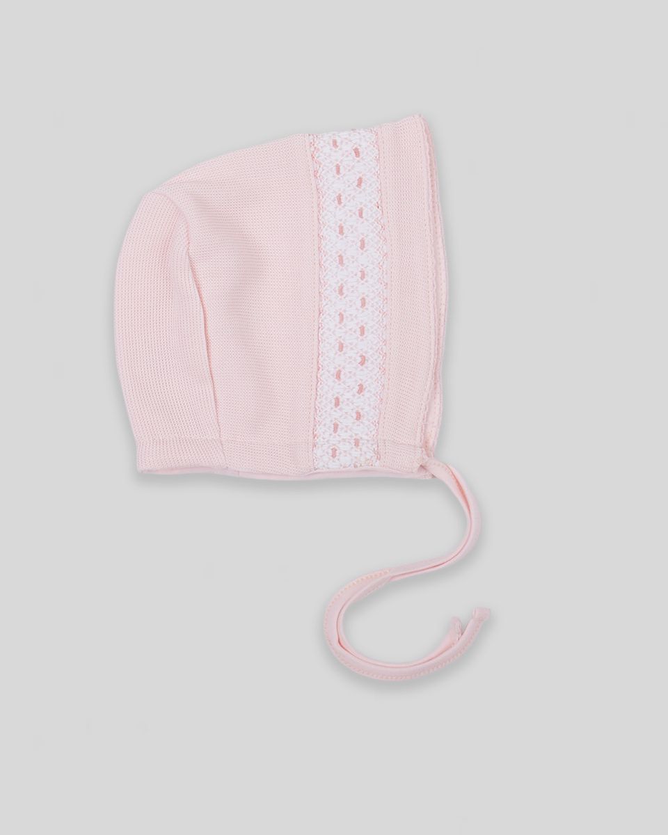Daphne Hand Smocked Bonnet -Pink