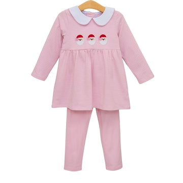 Santa Trio Pant Set- Pink