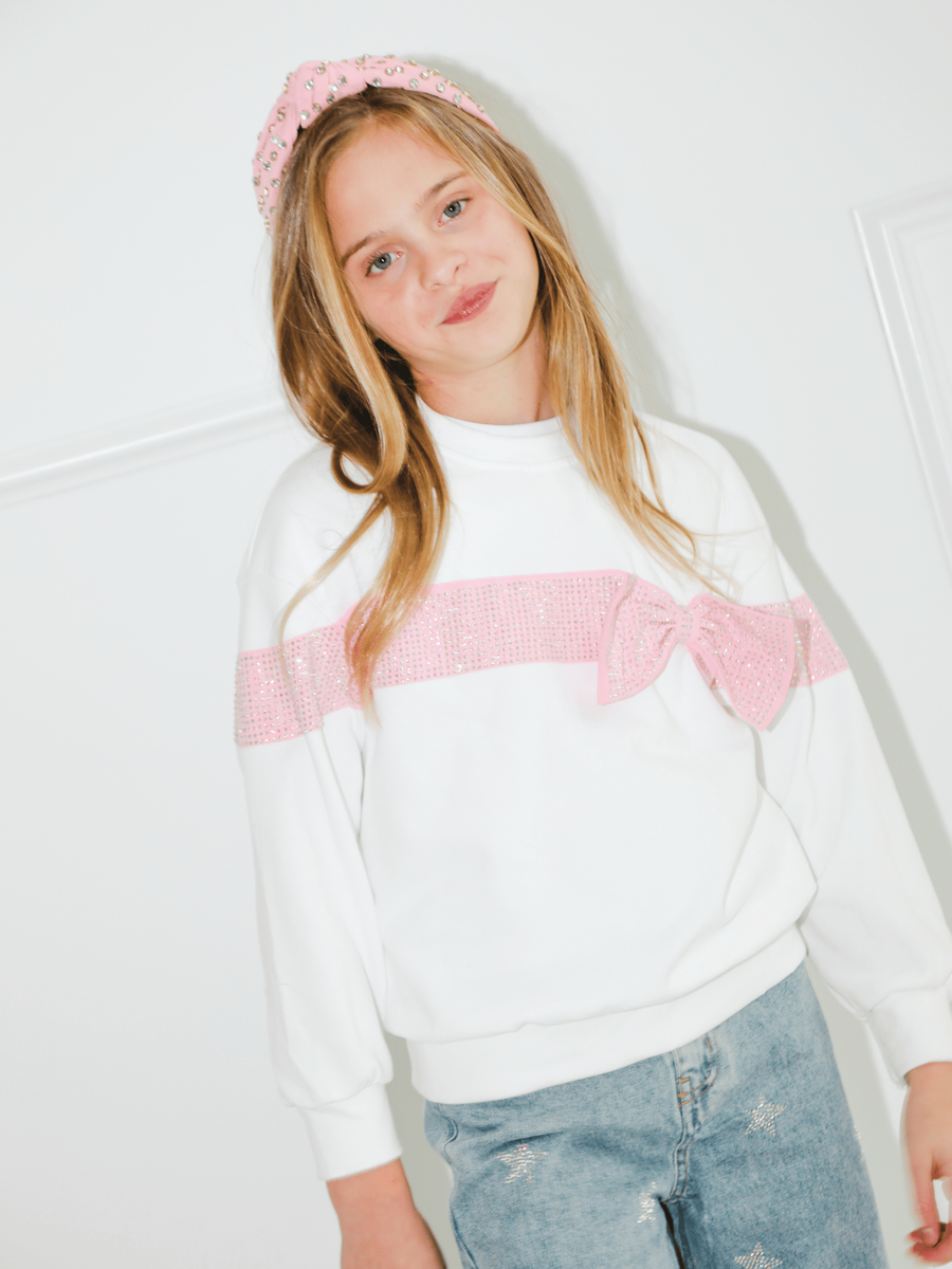 Crystal Bow Sweater