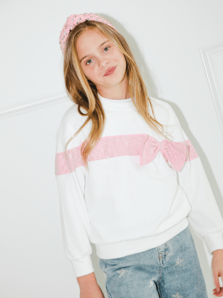 Crystal Bow Sweater