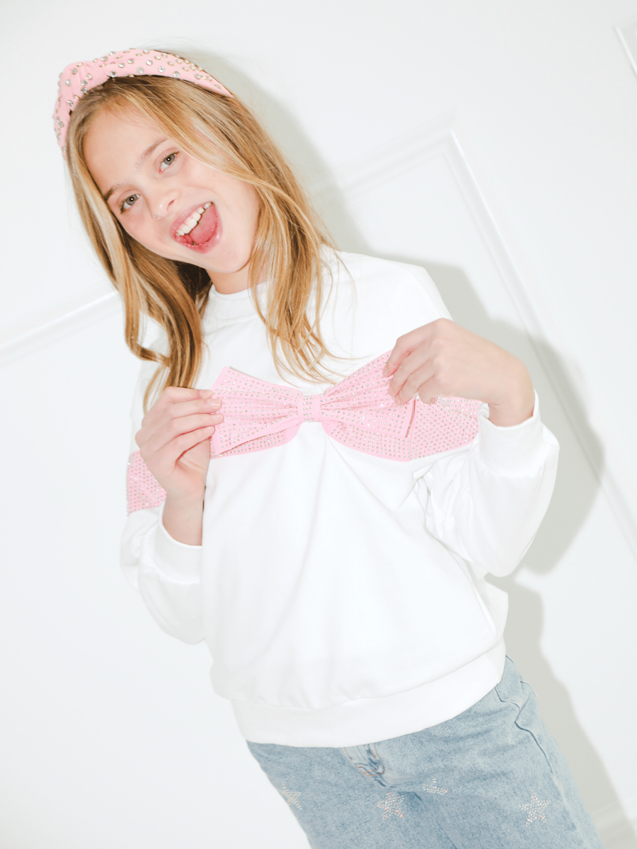 Crystal Bow Sweater