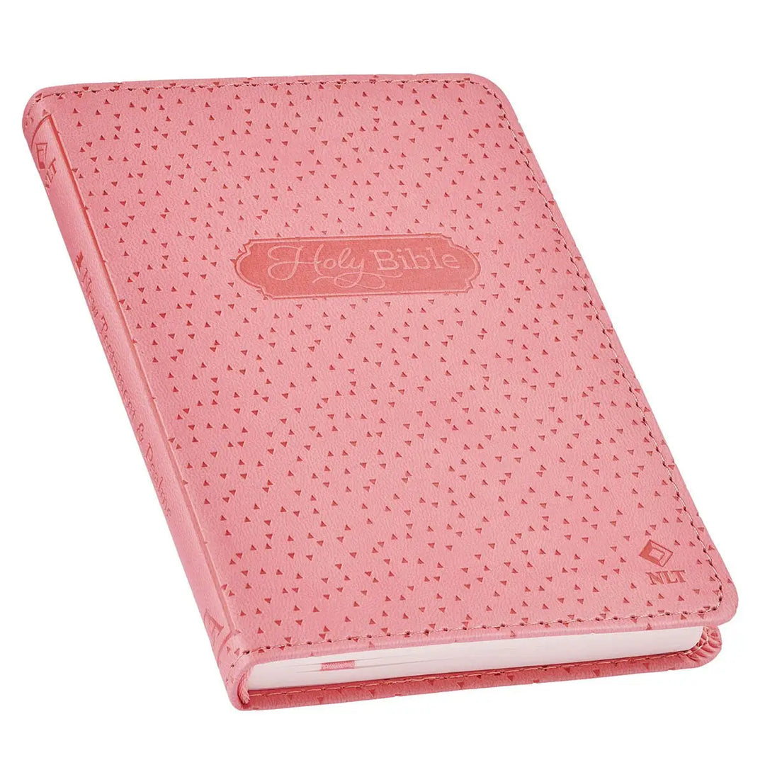Bible Nlt Infant New Testament Faux Leather, Pink