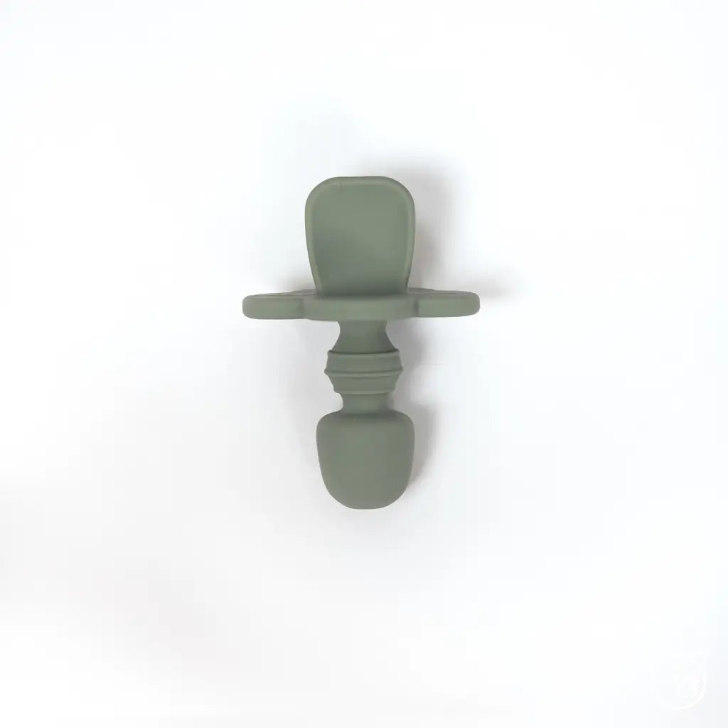 Silicone Training Spoon- Sage Green