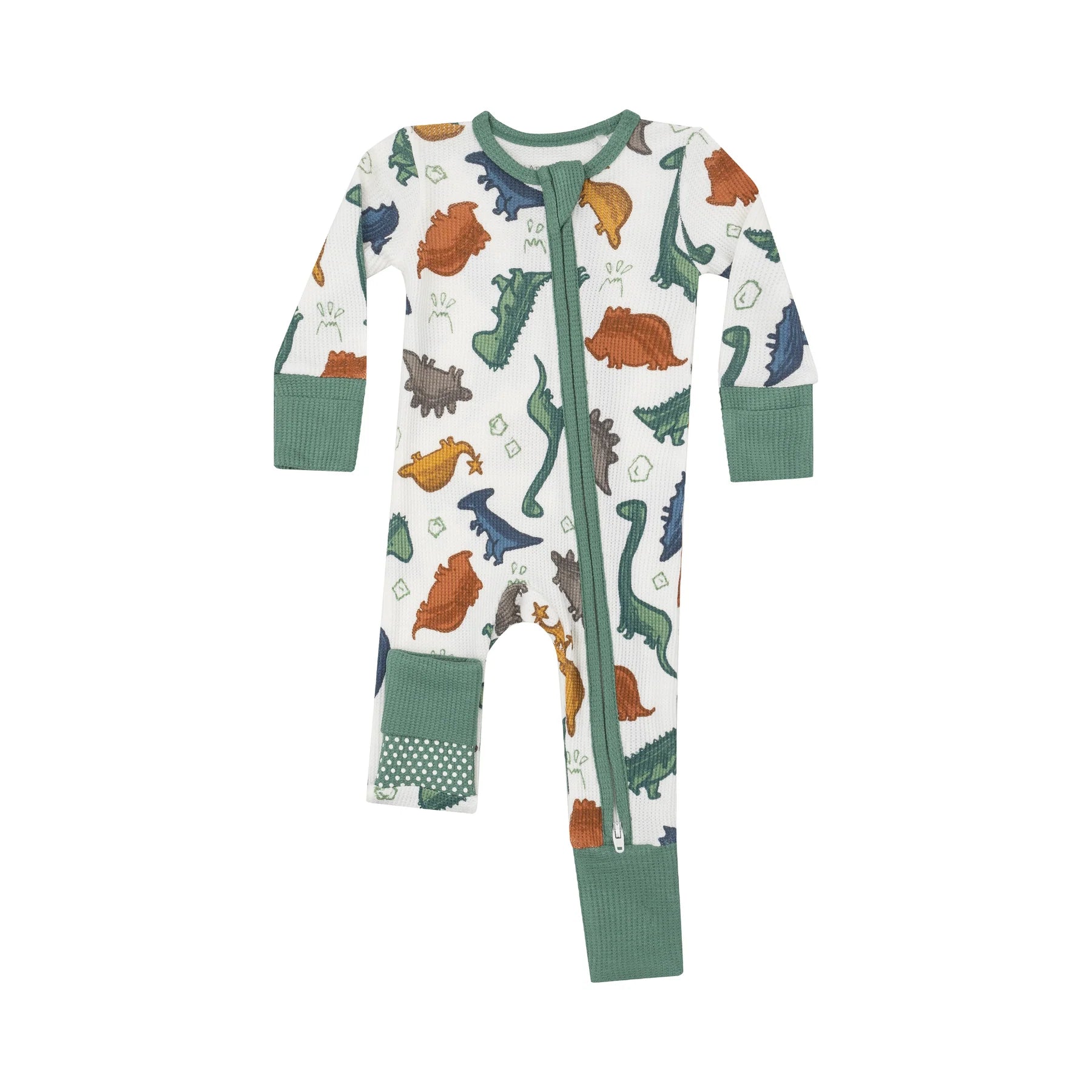 2 Way Zipper Romper- Dino Rocks