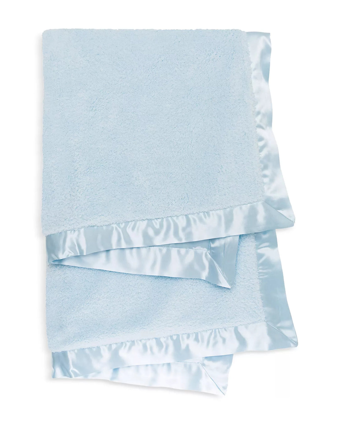 Chenille Satin™ Baby Blanket | Blue