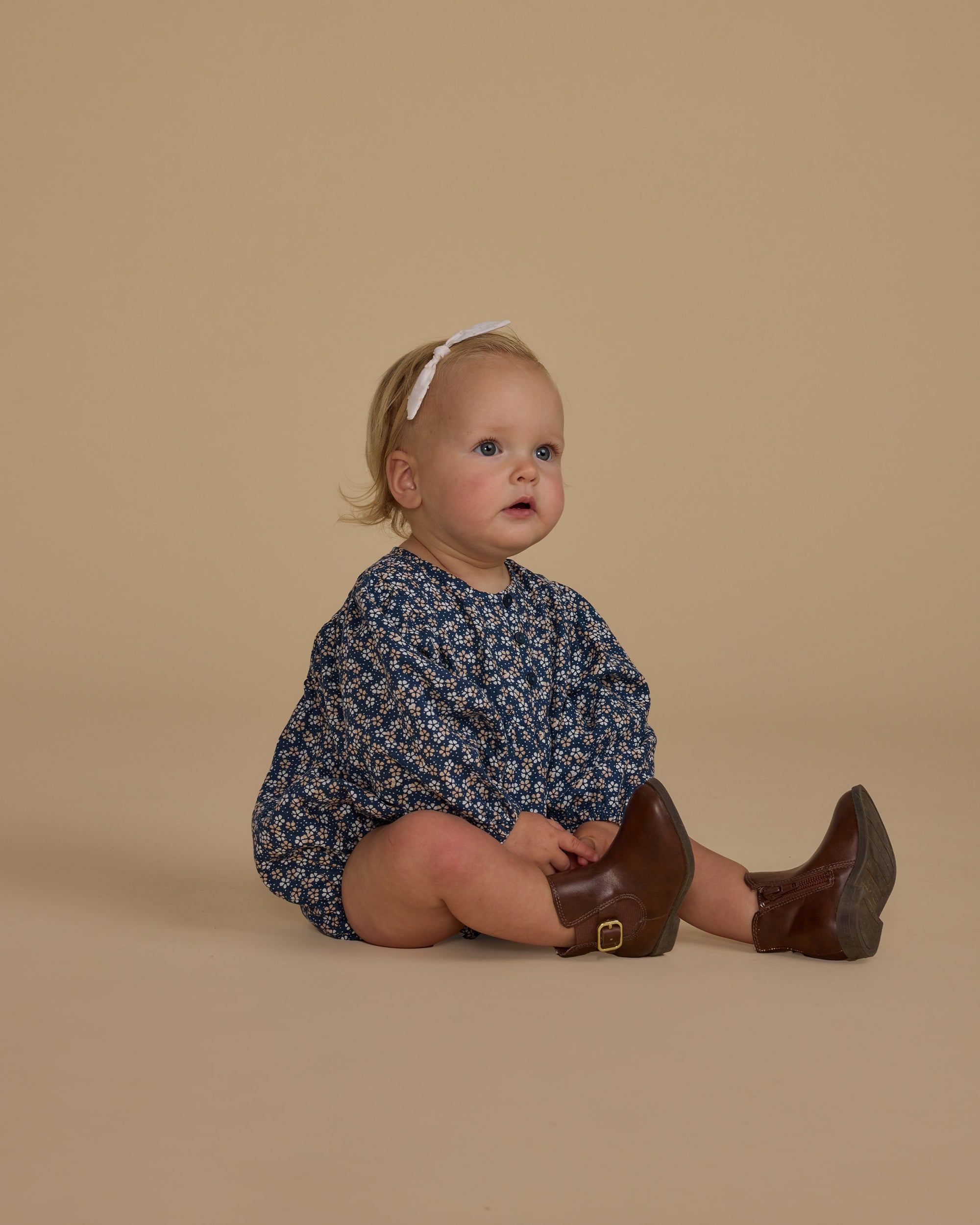 Gwen Romper- Blue Floral