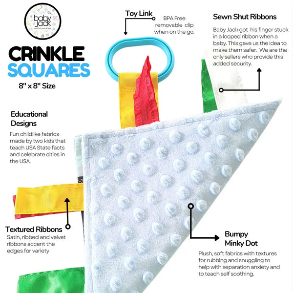 Crinkle Tag Toy -  Wizard Magic