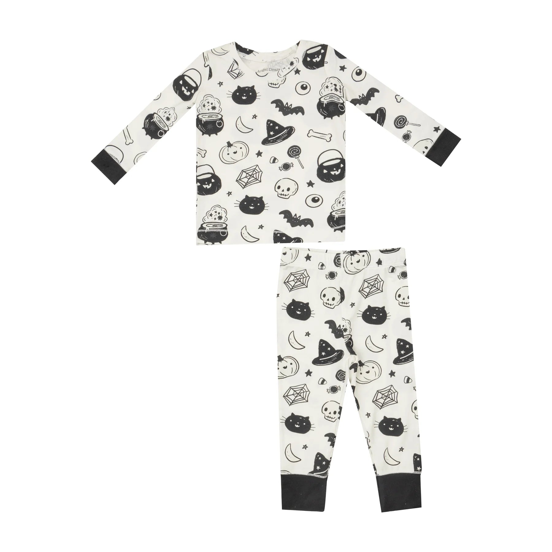 LS Lounge Wear Set- Black and White Halloween