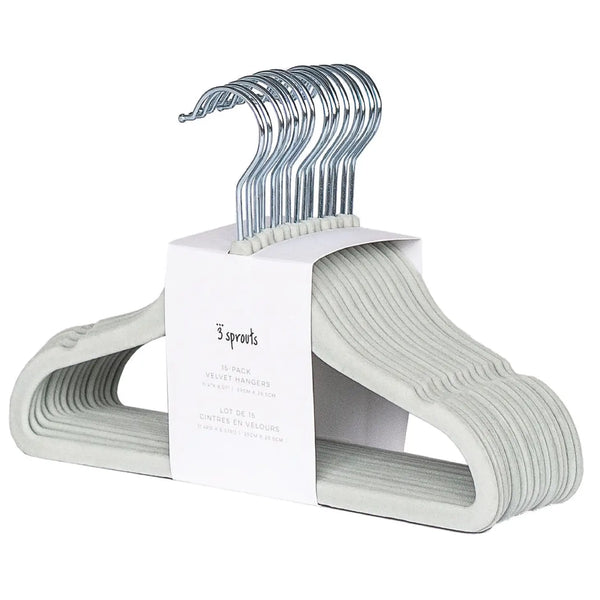 Velvet Hangers (15pk)- Seafoam