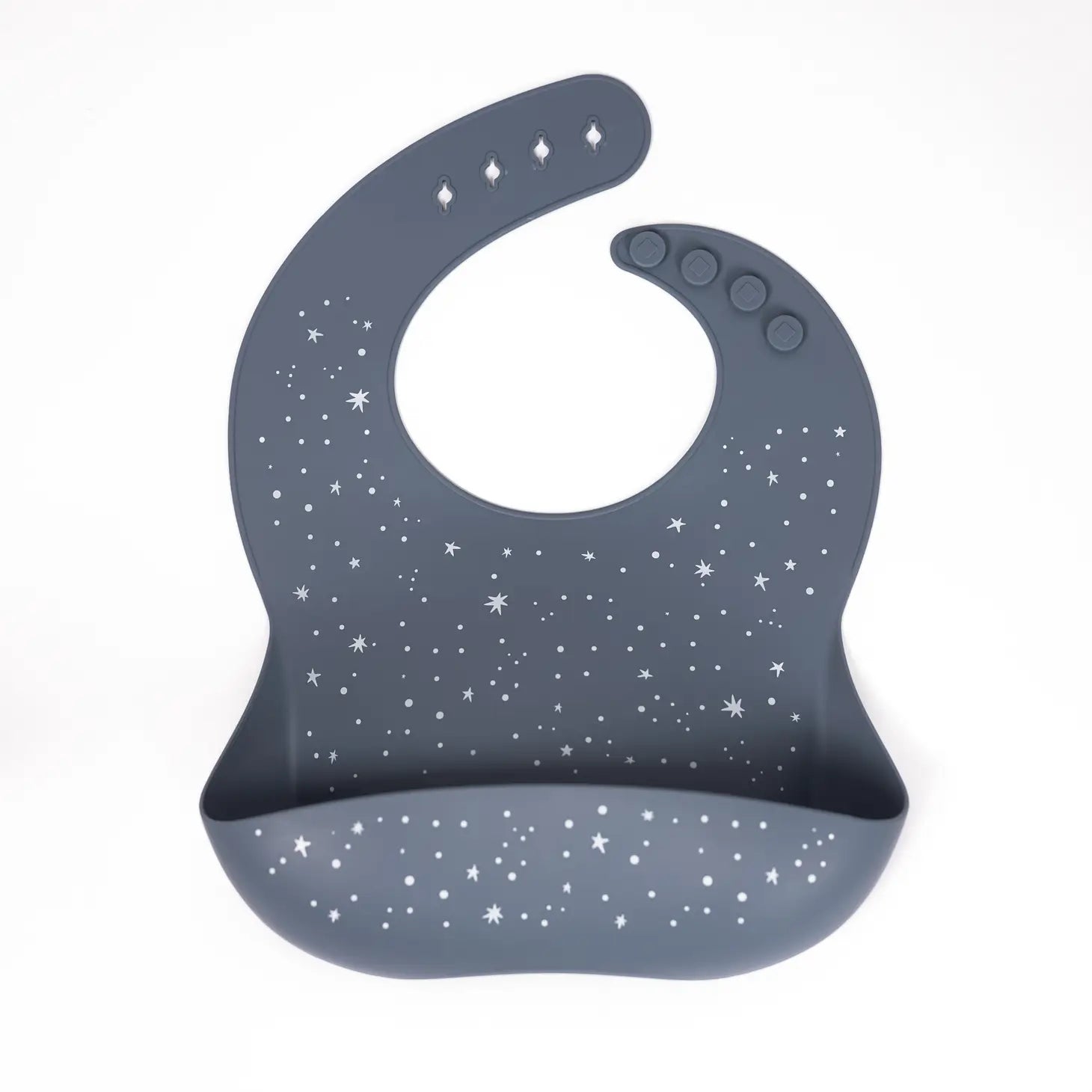 Silicone Bib- Blue Stars