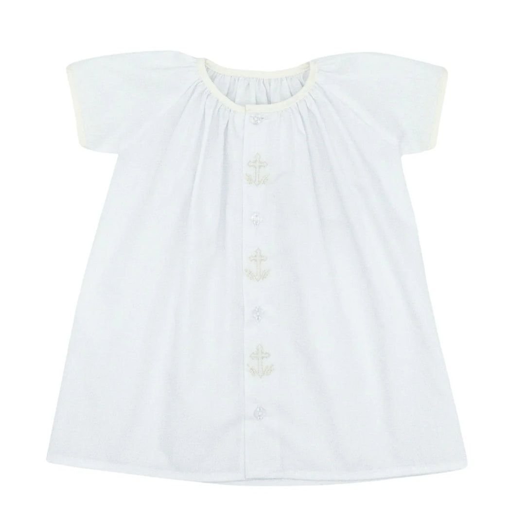Cross Day Gown in Ecru