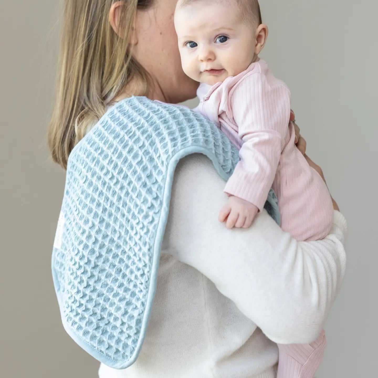 Reversible Bib + Burp Set- Fog