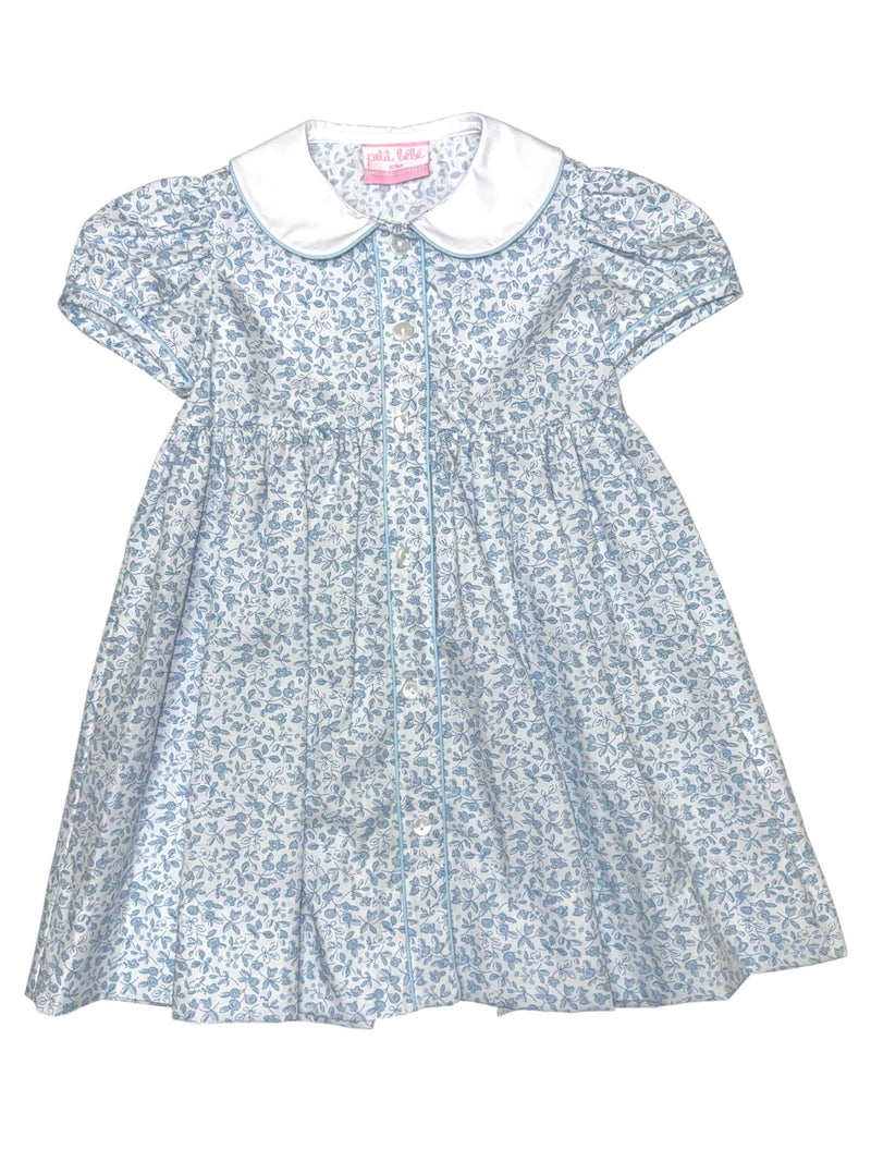 Light Blue Floral Button Down Dress