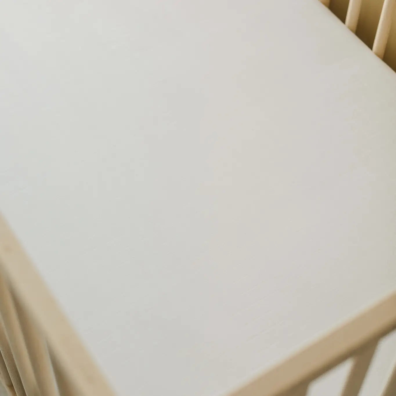 Bamboo Muslin Crib Sheet- White
