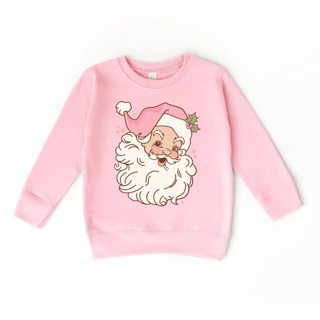 Pink Vintage Santa Sweatshirt