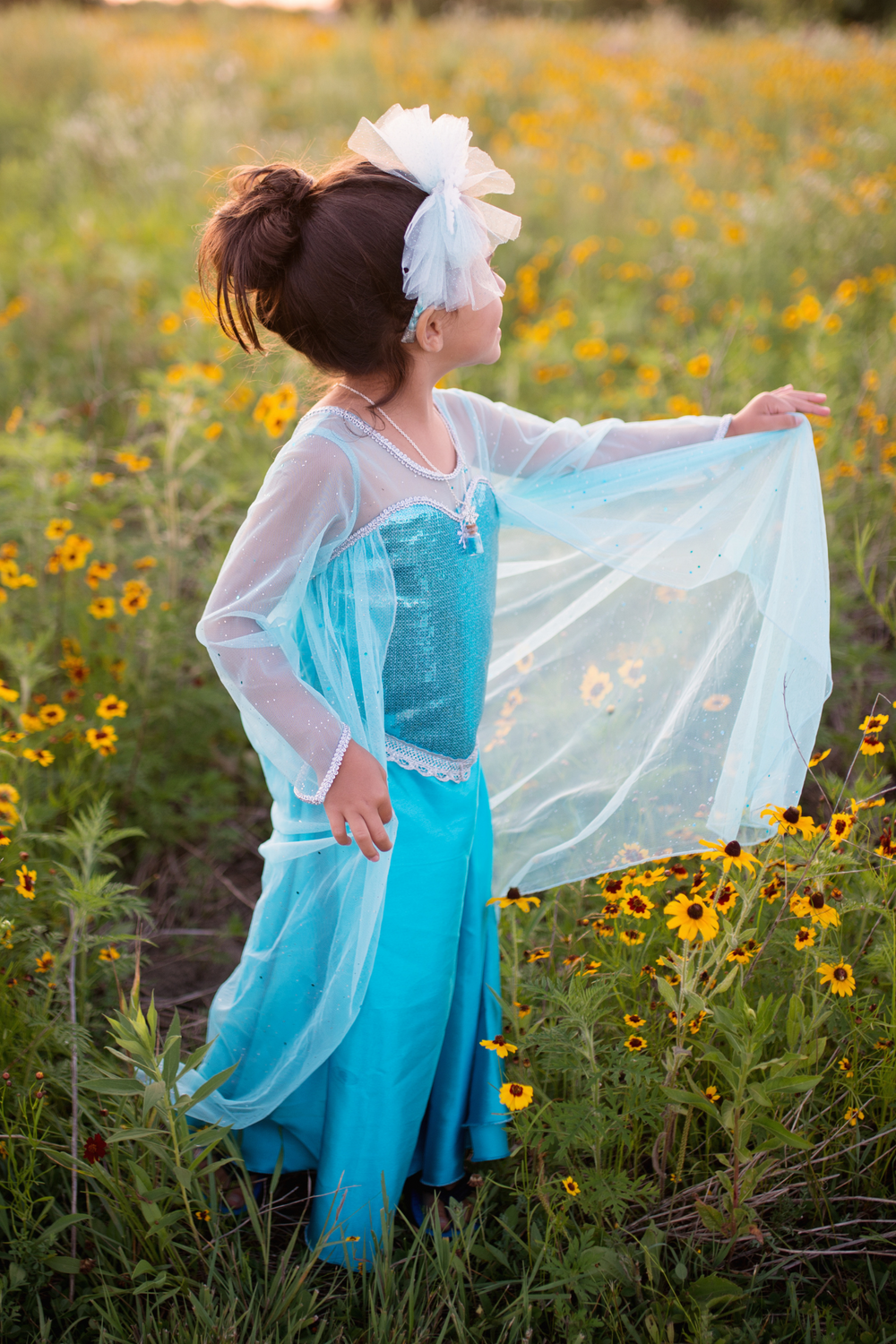 Ice Queen Dress With Cape Size 5/6