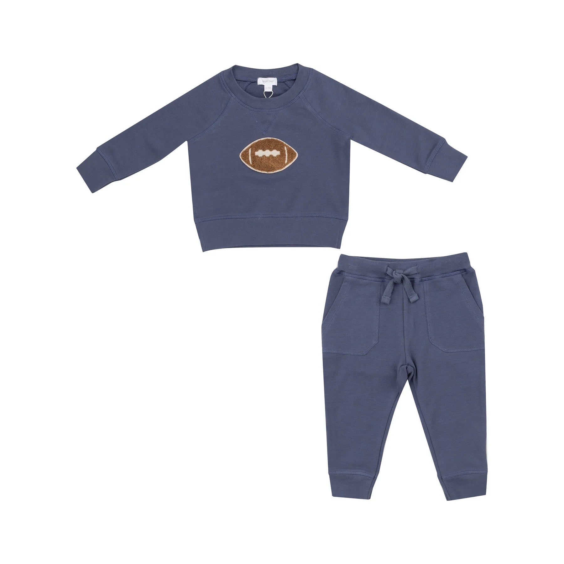 French Terry - Raglan  Sweatshirt & Jogger Set- Footballs