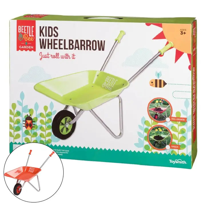 Beetle & Bee Kid Sized Wheelbarrow