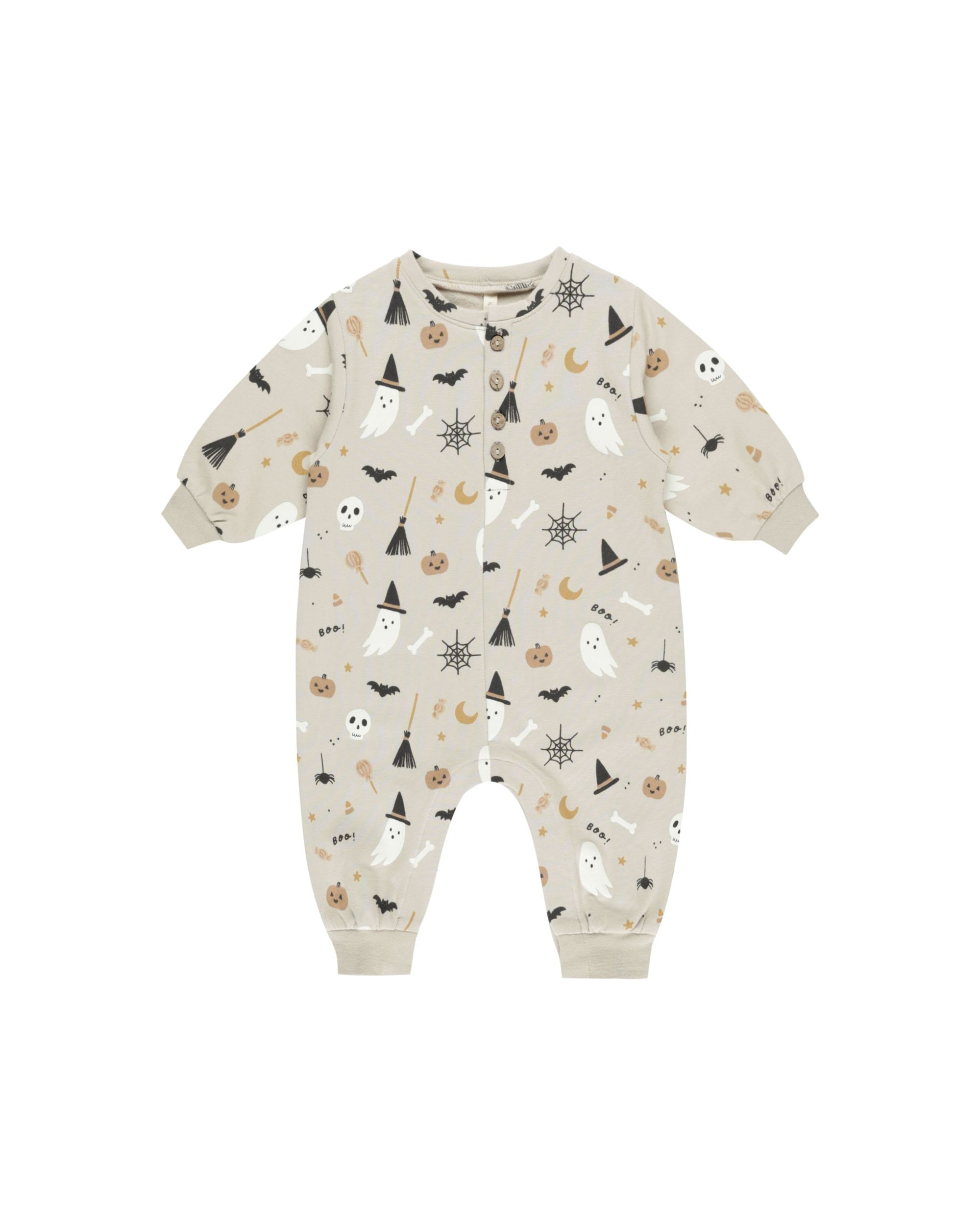 Relaxed Fleece Jumpsuit- Halloween