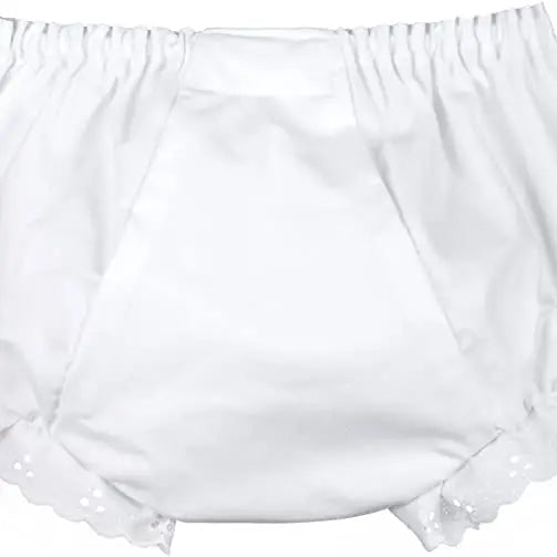 White Double Seated Panty- Wt. Eyelet