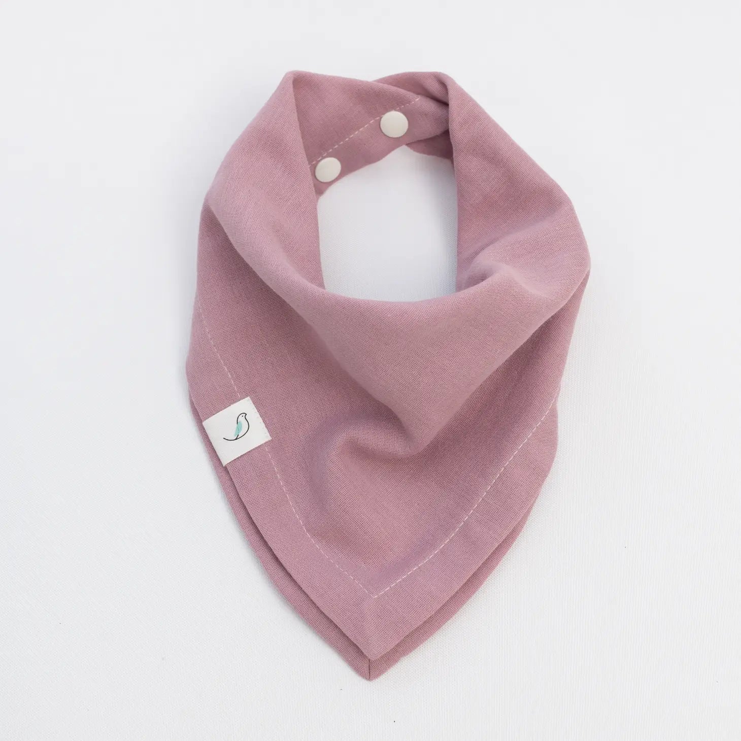 Organic Ollie Bandana Bib - Mauve