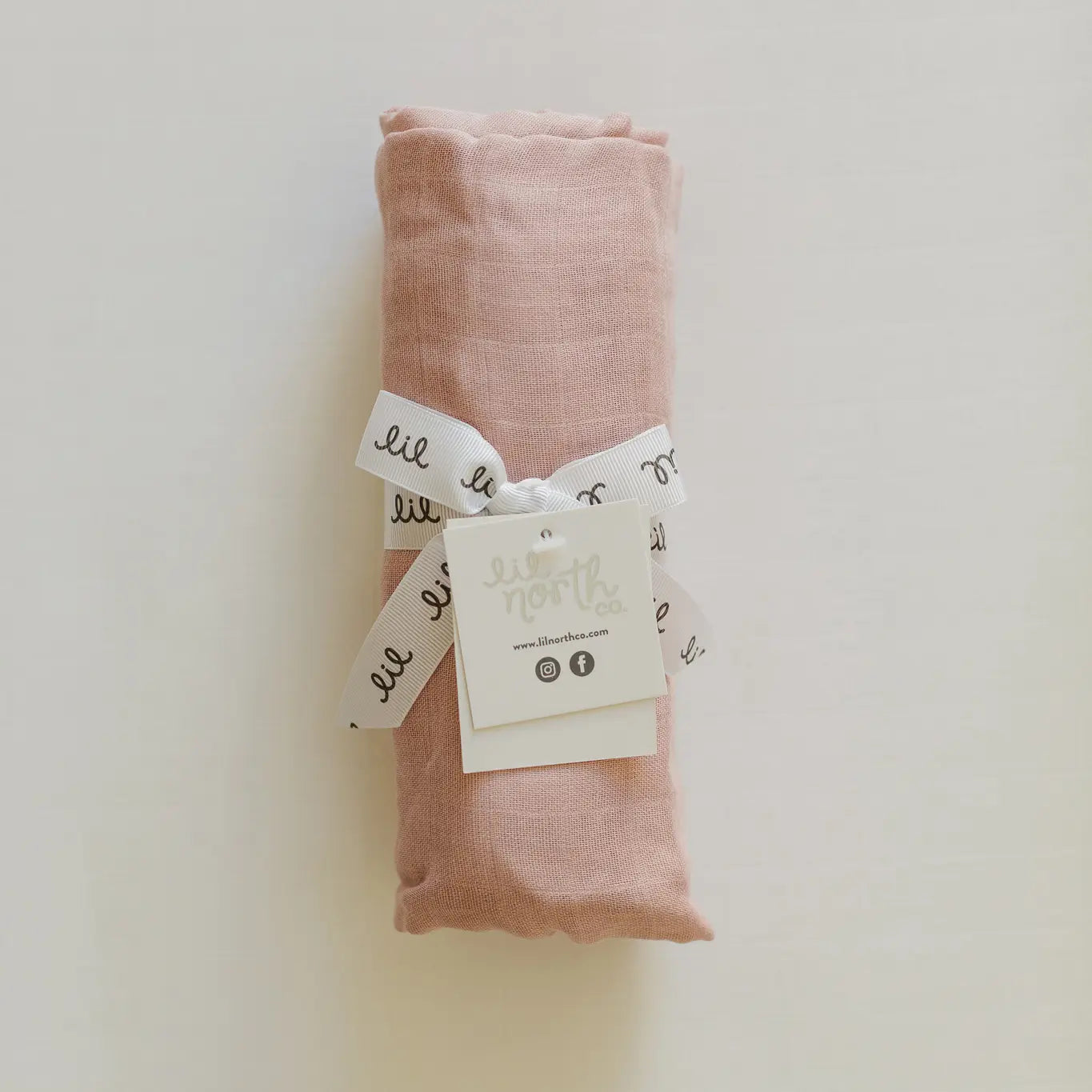 Muslin Single Swaddle- Dusty Pink