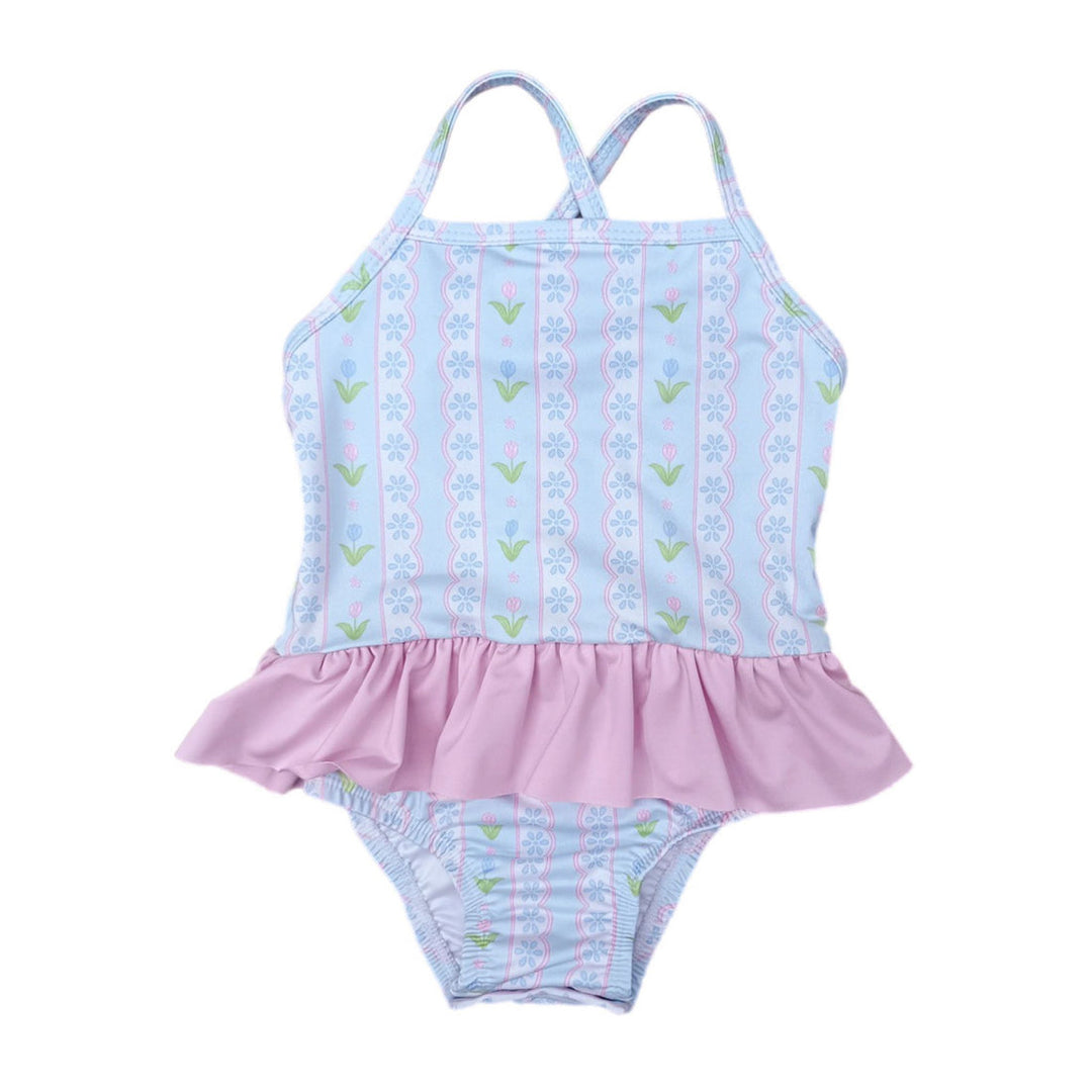 Lainey One Piece - Blue Ribbon Floral