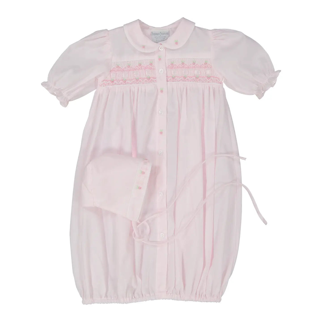 Ribbon Smocked Take Home Gown with Hat – Itty Bitty Bella Ribbon Smocked Take Home Gown with Hat – Itty Bitty Bella