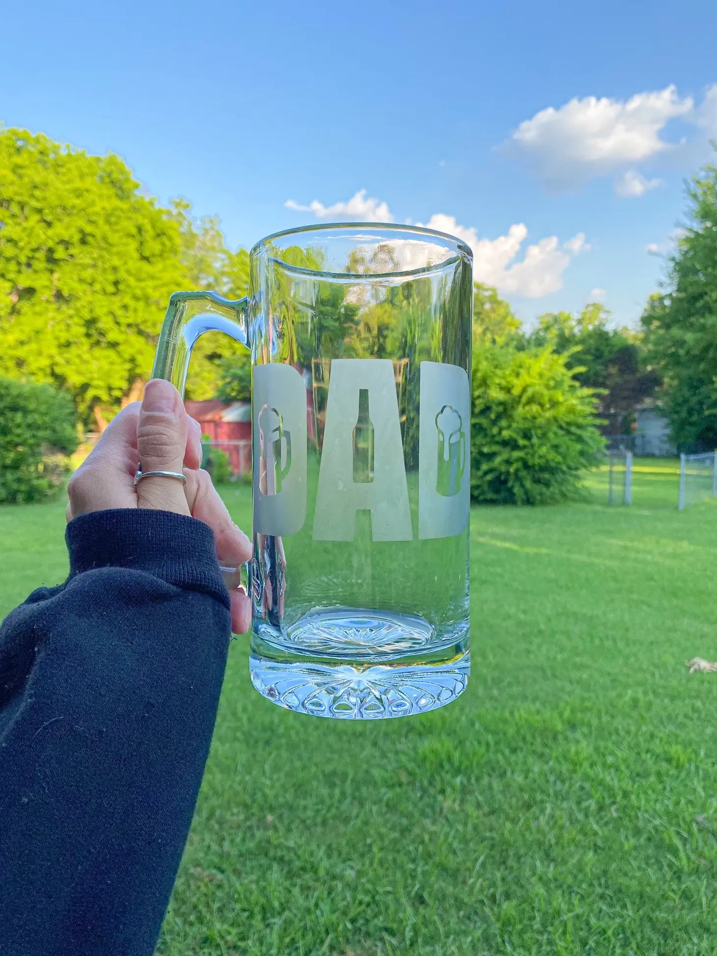 Dad Etched Beer Mug