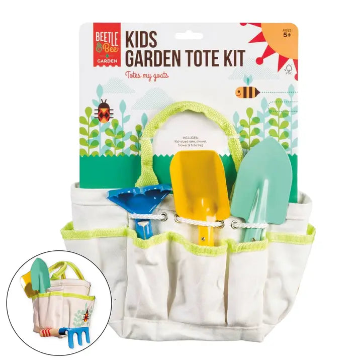 Beetle & Bee Kids Garden Tote Kit