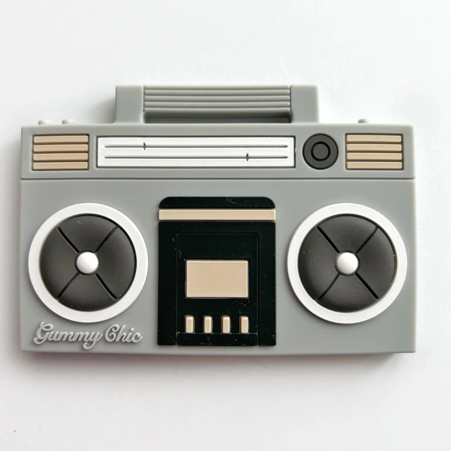 Teether -Boom Box  Grey