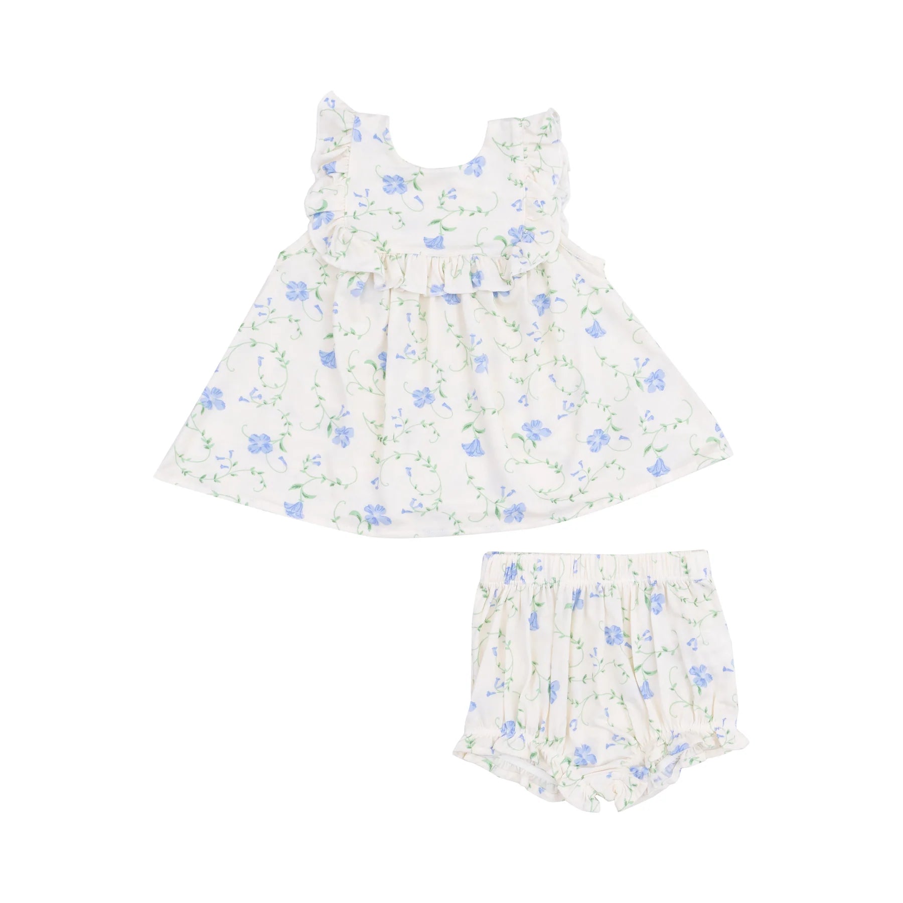Sweet Vines Ruffle Top/Bloomer- Ivory