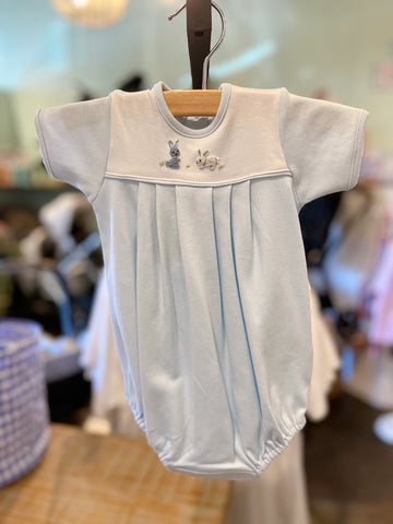 Blue Baby Bunnies Pleated Bubble