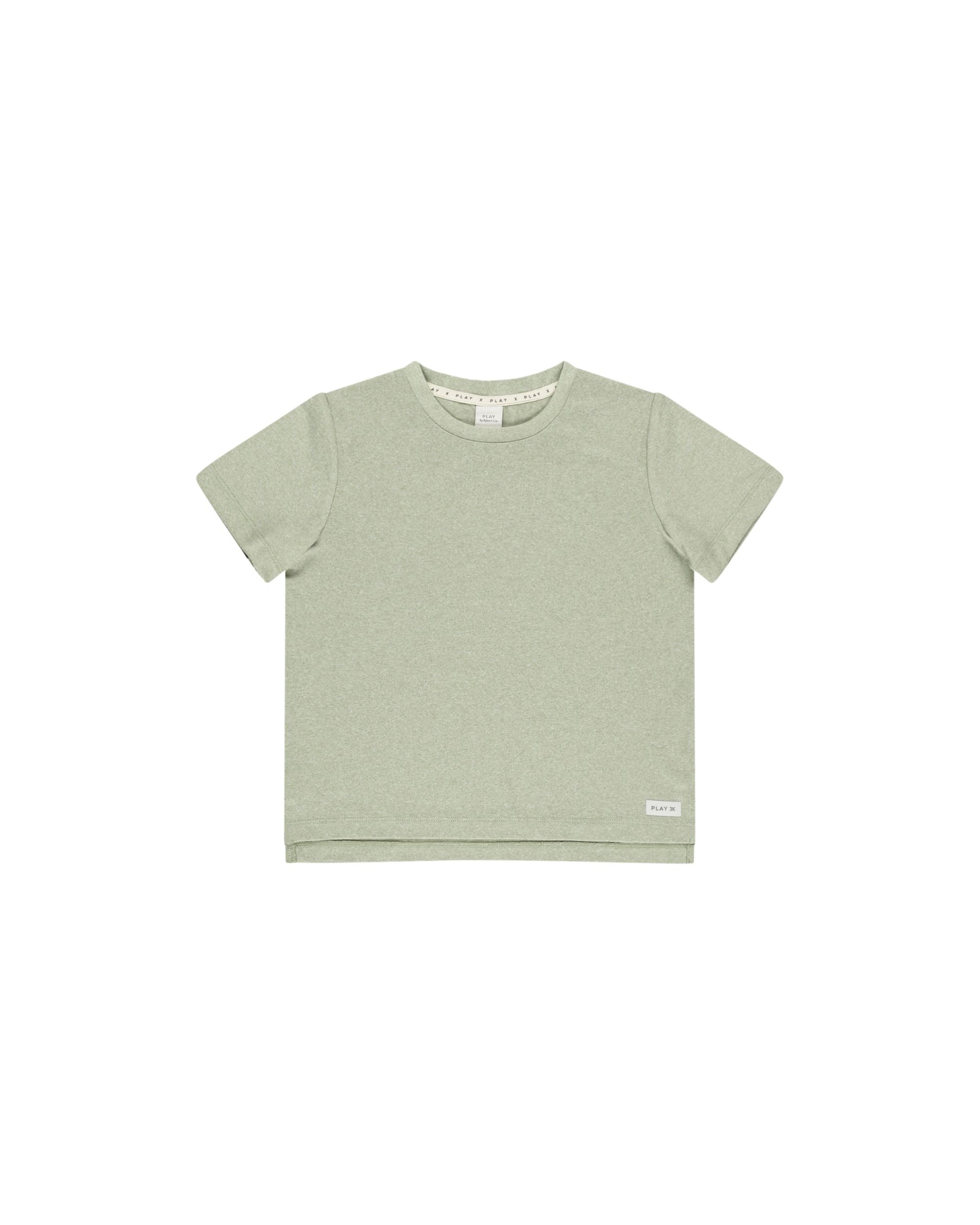 Essential Tee- Heathered Sage