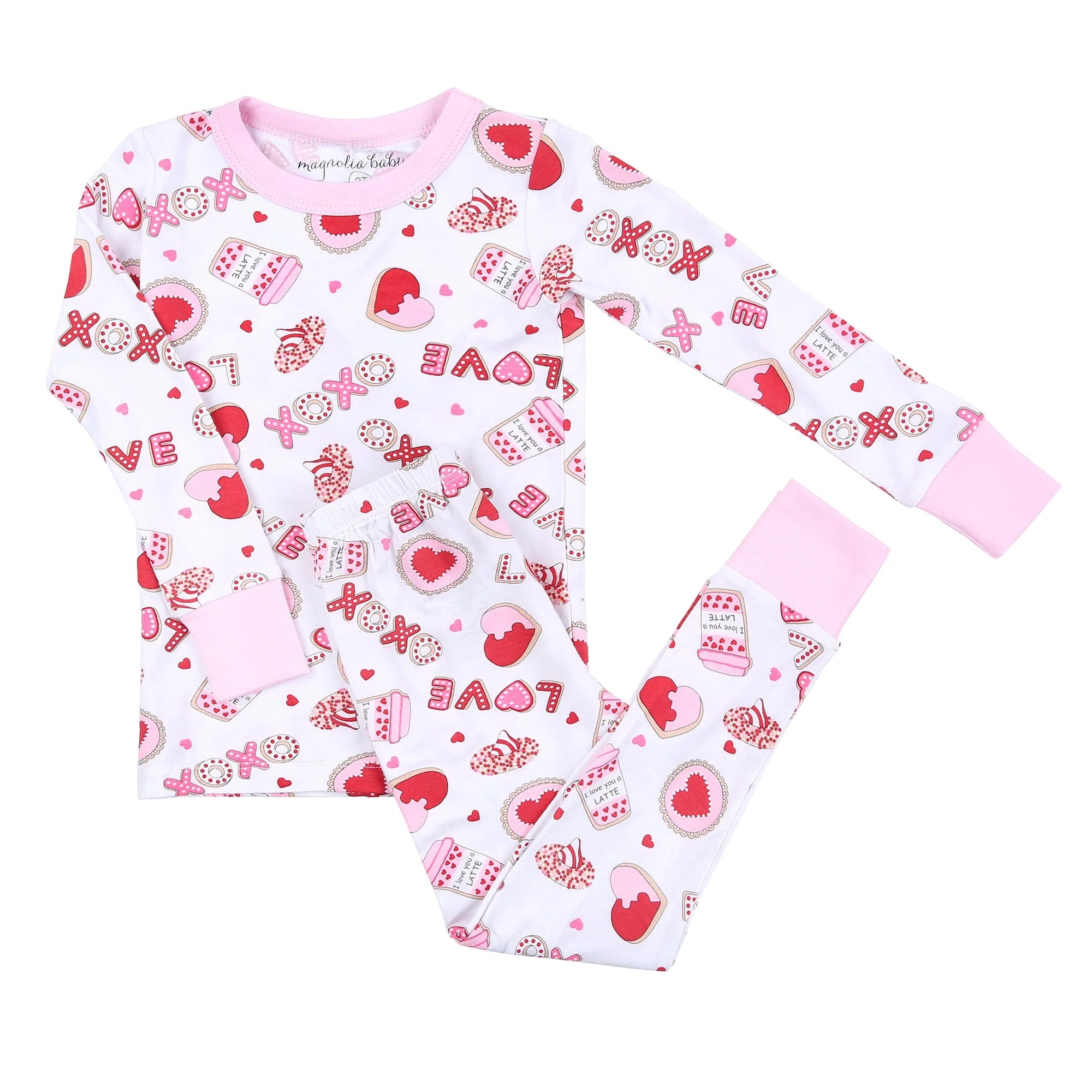 Sweet Valentine Long PJ- Pink