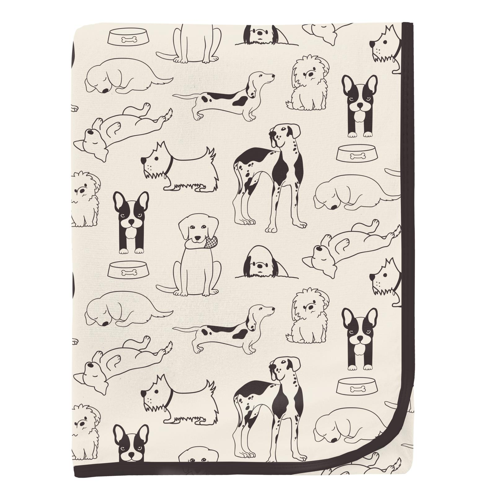 Swaddling Blanket- Natural Dogs