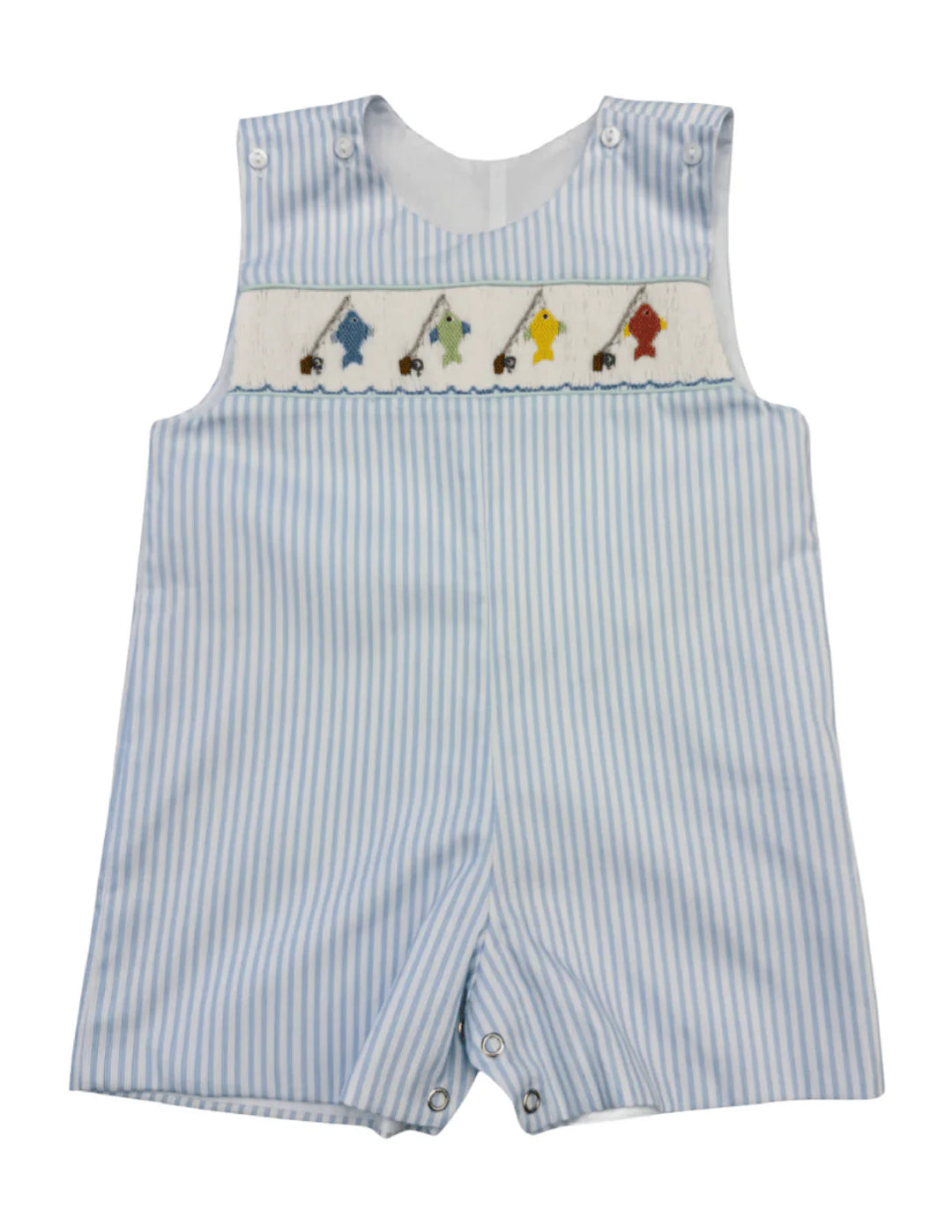 Smocked Shortall - Go Fish