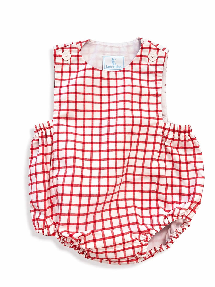 Louis Sunsuit- Red Windowpane