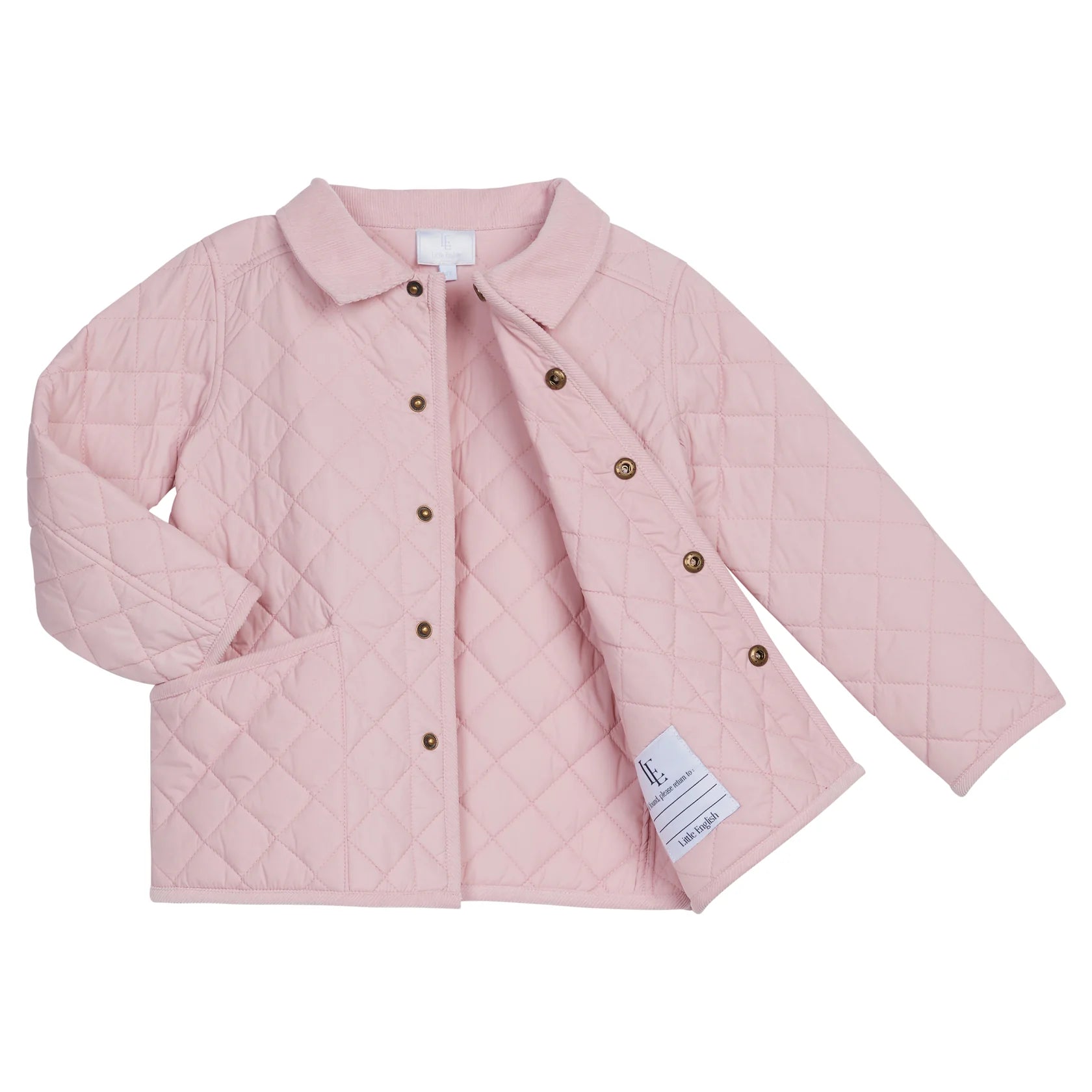 Classic Quilted Jacket - Light Pink