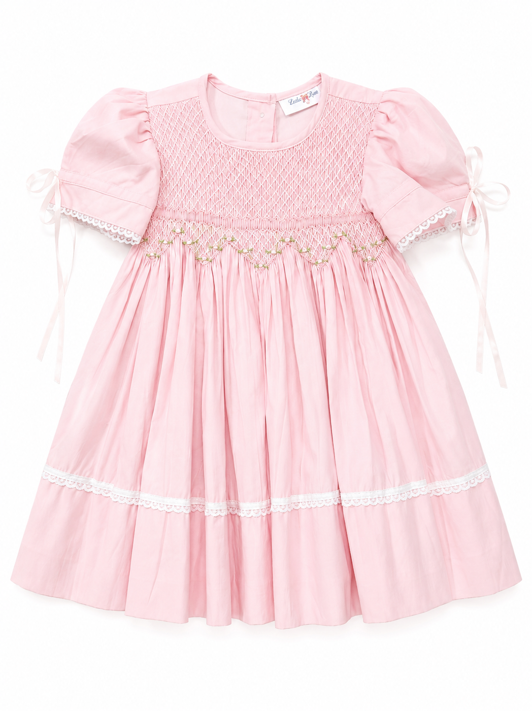 Smocked Bodice Dress/Pink